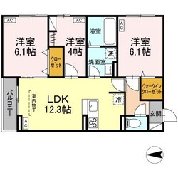 Dスクエア本町の物件間取画像